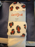 Cat & Jack Leopard printed cotton tights