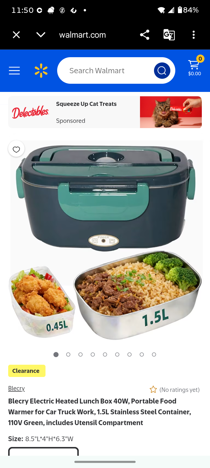 Portable heating warming lunch box