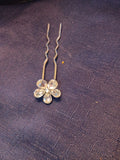 Aria Crystal Floral Bridal Hair Pins  – Premium Wedding Updo Accents