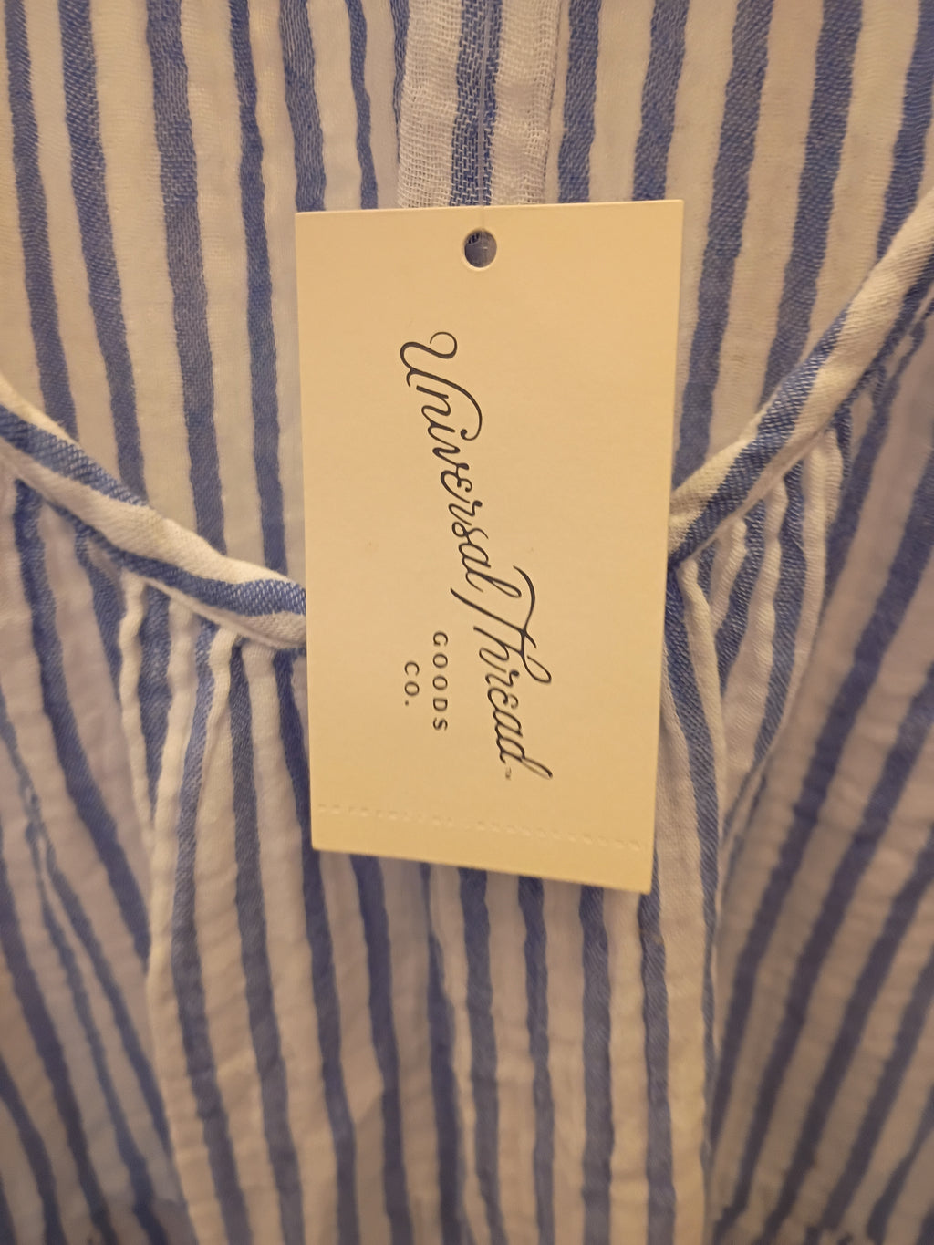 ✨ NWT Universal Thread Blue Striped Tiered Mini Sundress – Size small ✨