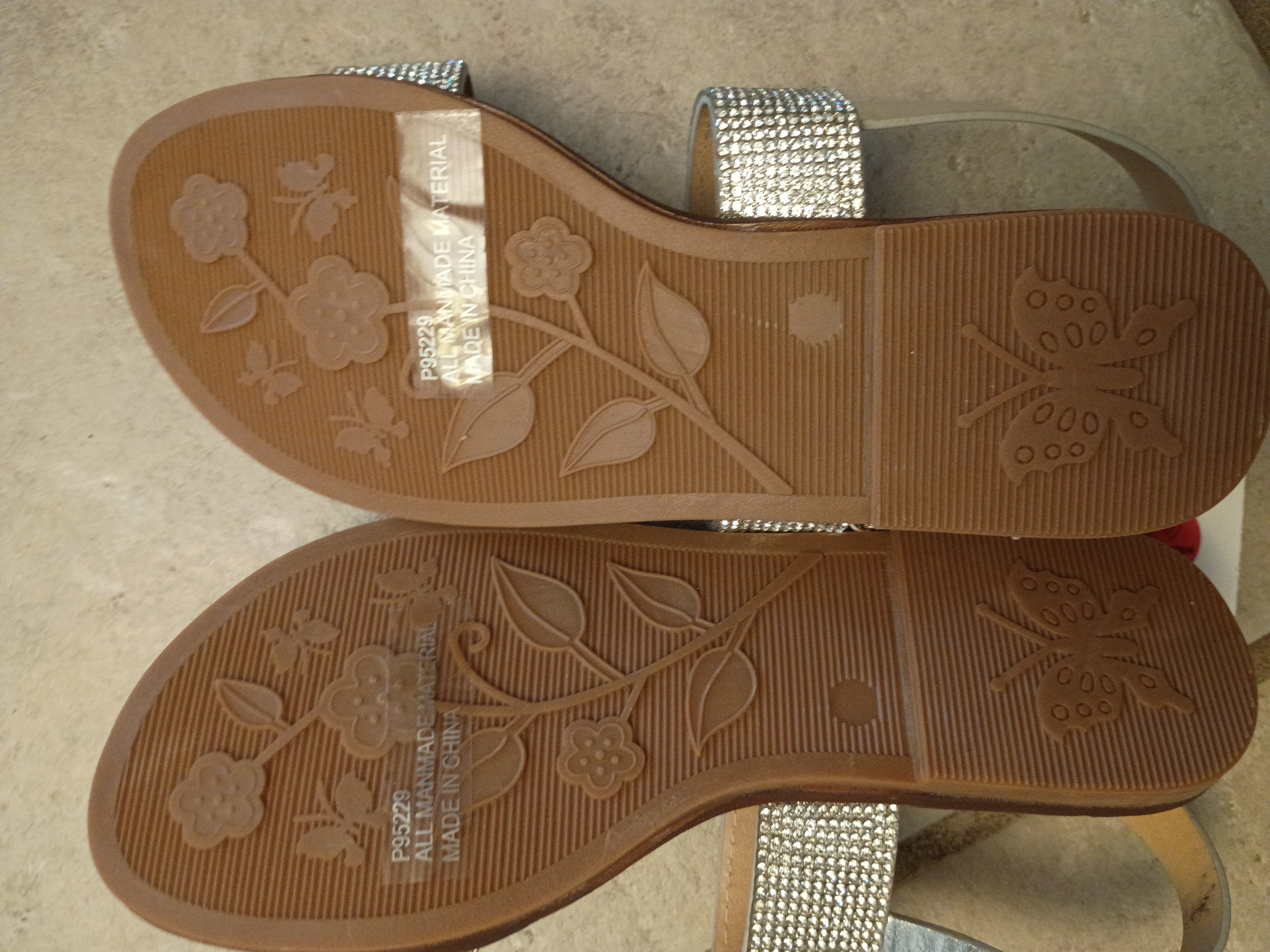 Girls Rouge Helium Rhinestone Strappy Sandals - Size 2 Kids