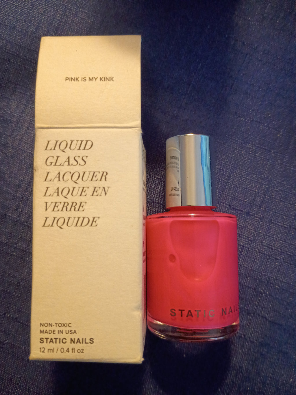 Pink is my kink liquid glass liqueur nail polish