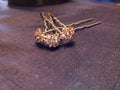 The Duchess Rose Crystal Hairpin Trio