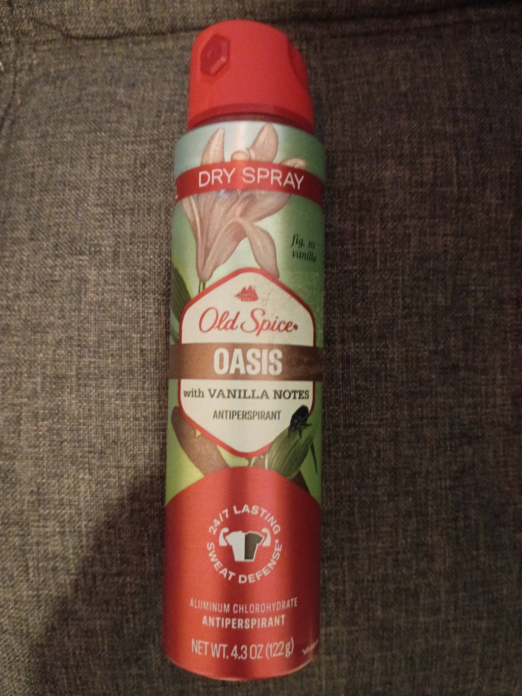 Old spice Oasis with vanilla notes antiperspirant extra large dry spray