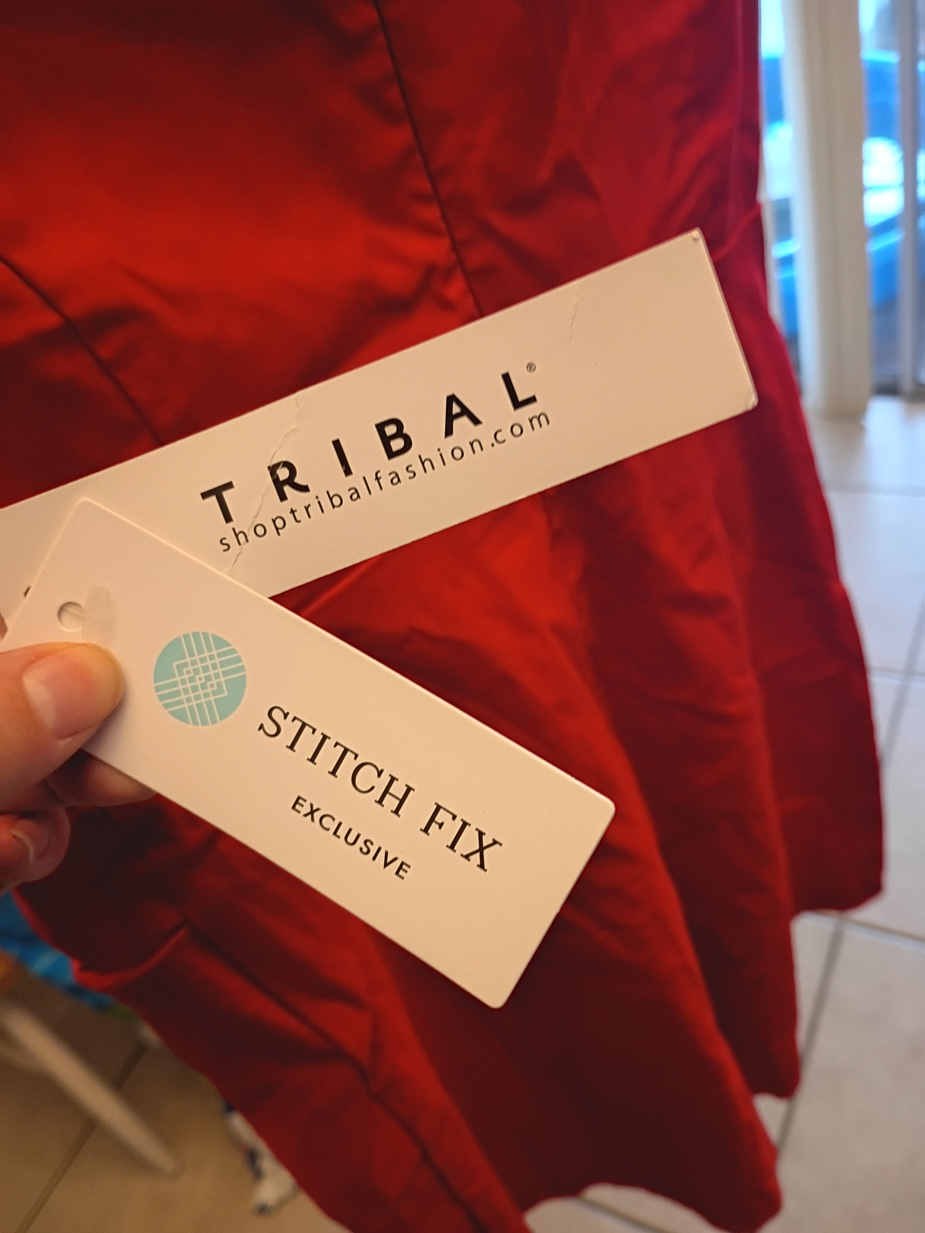 Red tribal raquel dress
