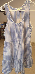 ✨ NWT Universal Thread Blue Striped Tiered Mini Sundress – Size small ✨