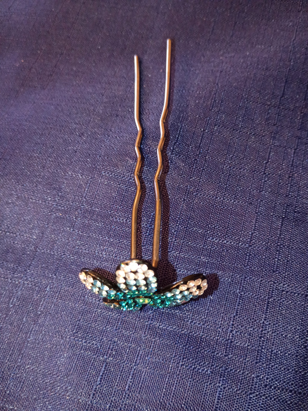 Soho Style Ombre Crystal Flower Hair Stick