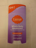 Lume 72-hour odor control aluminum-free whole body deodorant