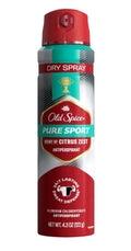 Xl Dry Spray Old Spice Pure Sport Sent of Citrus Zest Antiperspirant